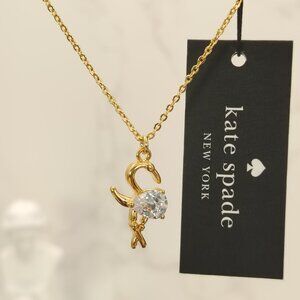 Kate Spade Gold Tone Bird's The Word Necklace